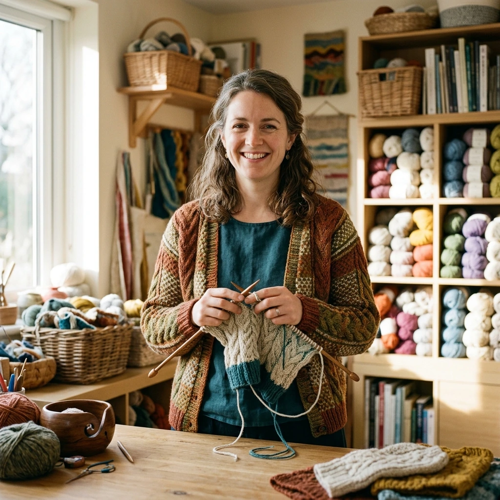 Eleanor Vance founder and managing director of Knitting Workshop UK